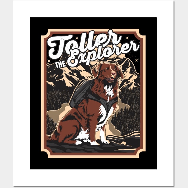 Toller The Explorer Wall Art by welovetollers